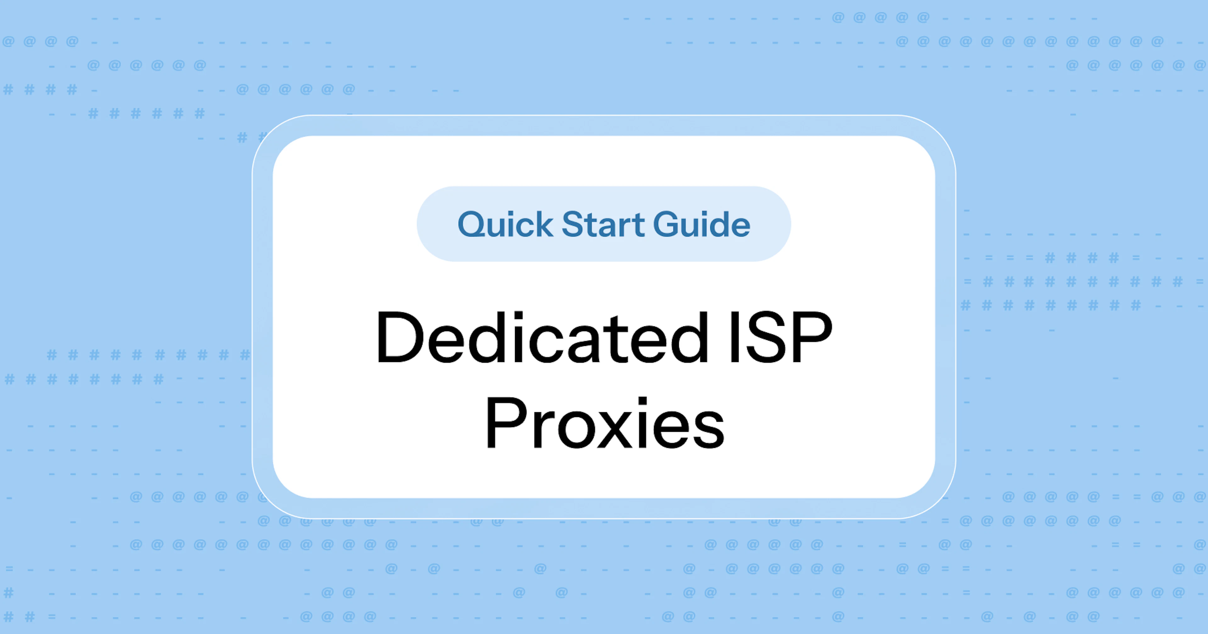 Oxylabs Dedicated ISP Proxies Quick Start Guide