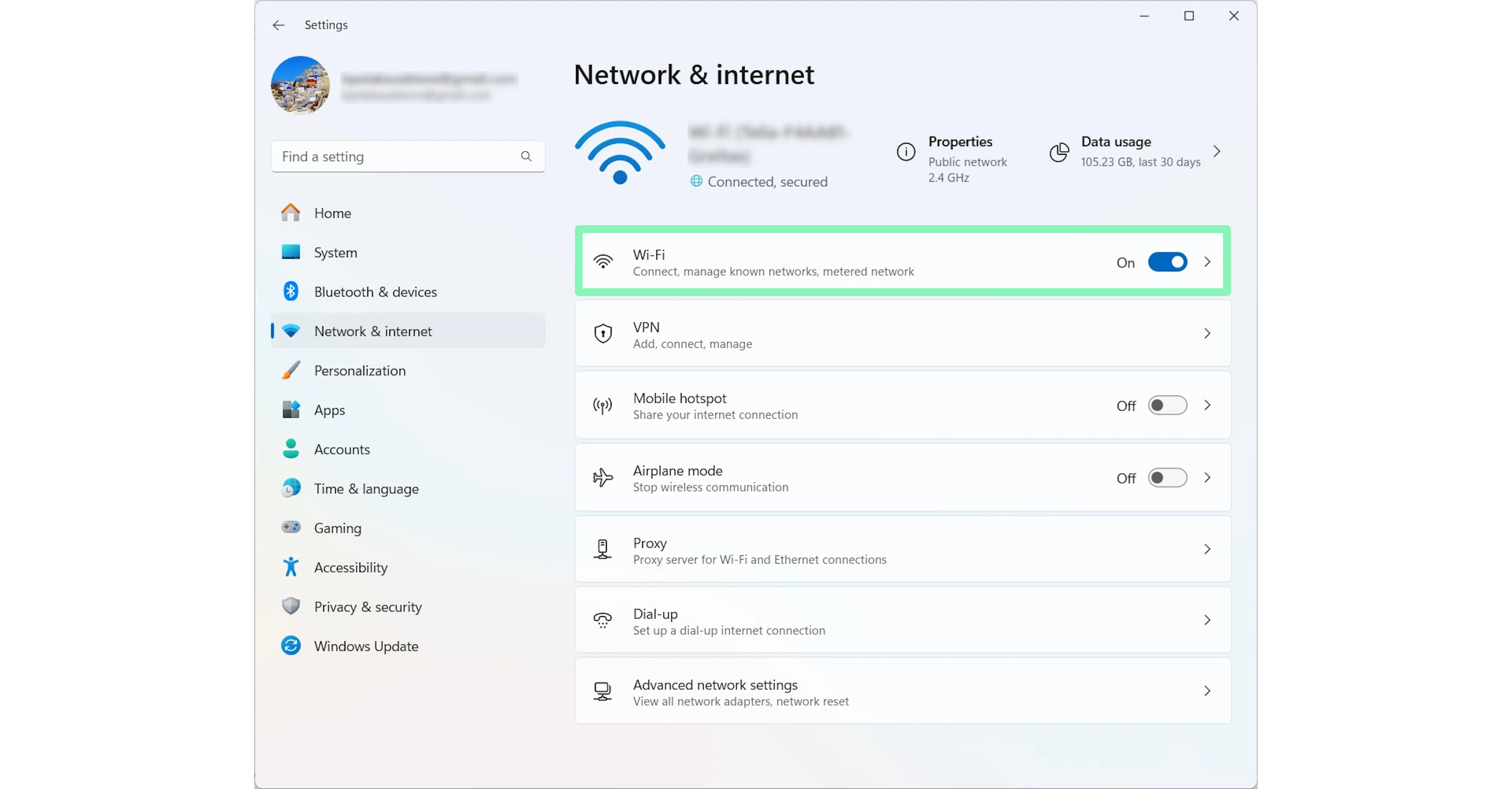 Setting up a proxy server for Windows