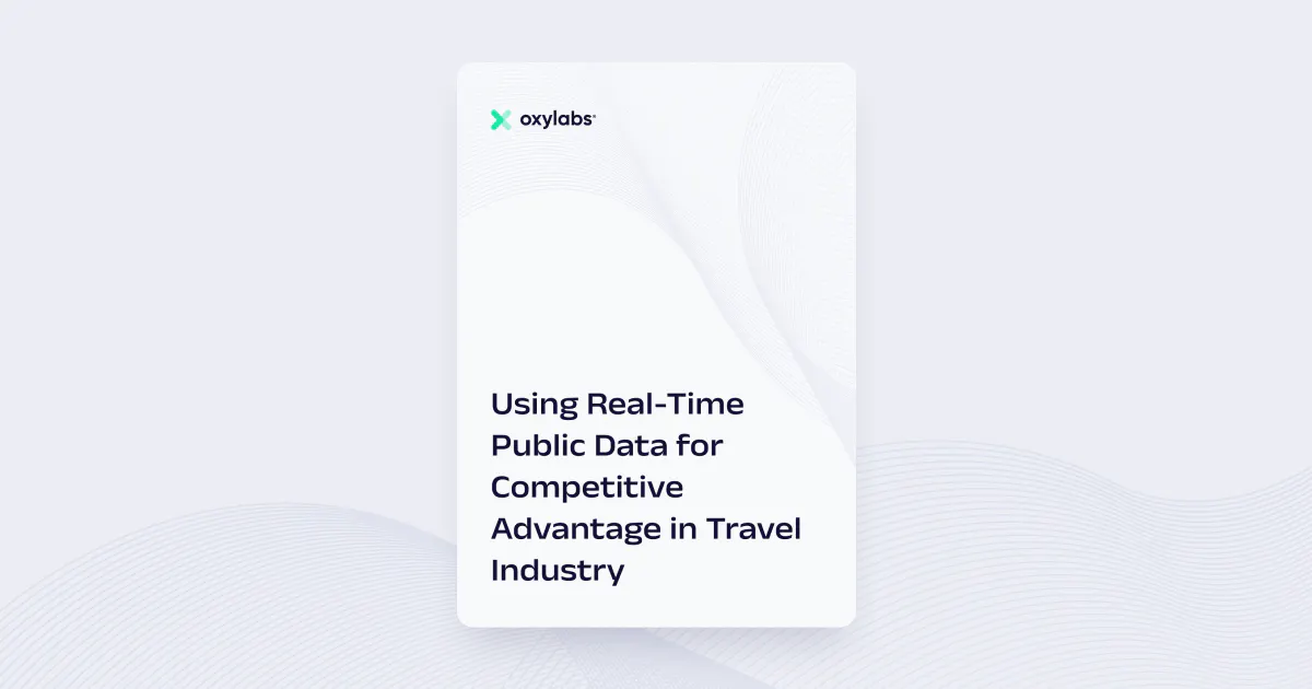 Using Real-Time Public Data for Competitive Advantage in Travel Industry