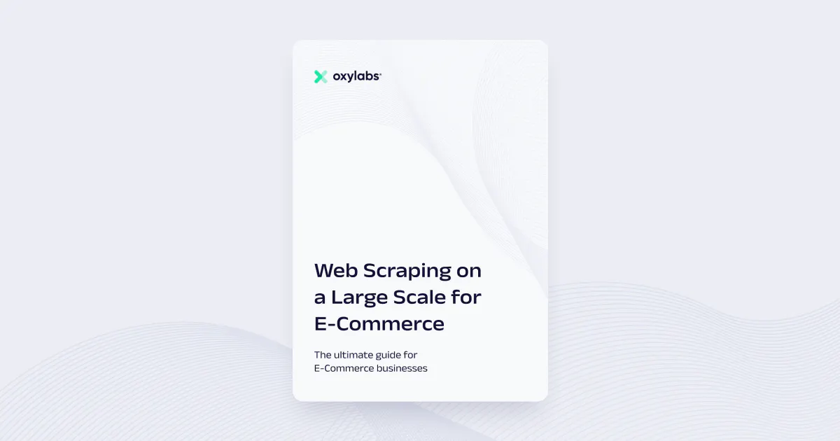 Web Scraping on a Large Scale for E-Commerce