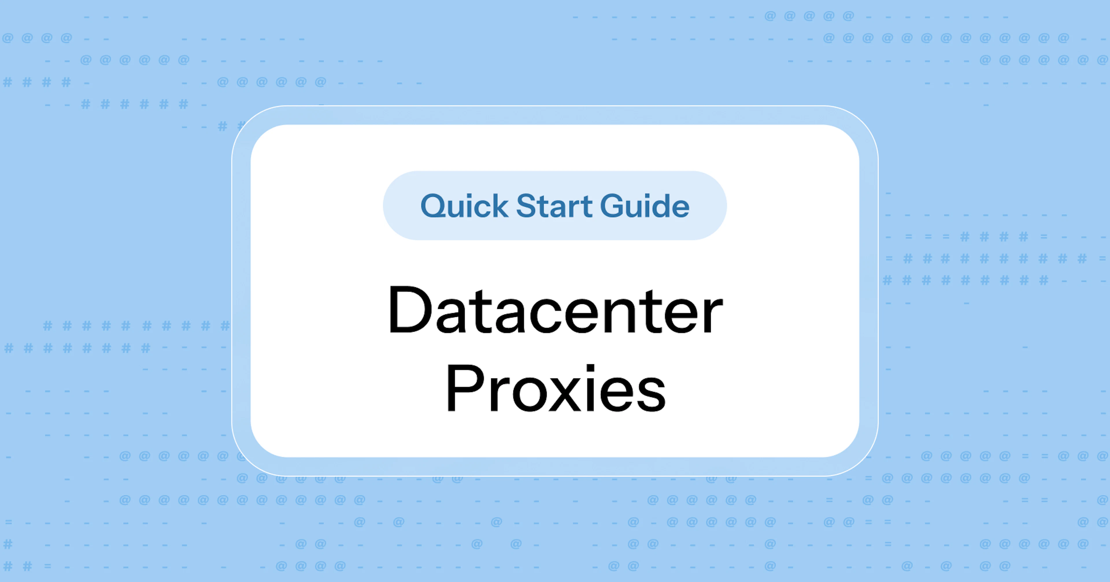 Oxylabs Datacenter Proxies Quick Start Guide