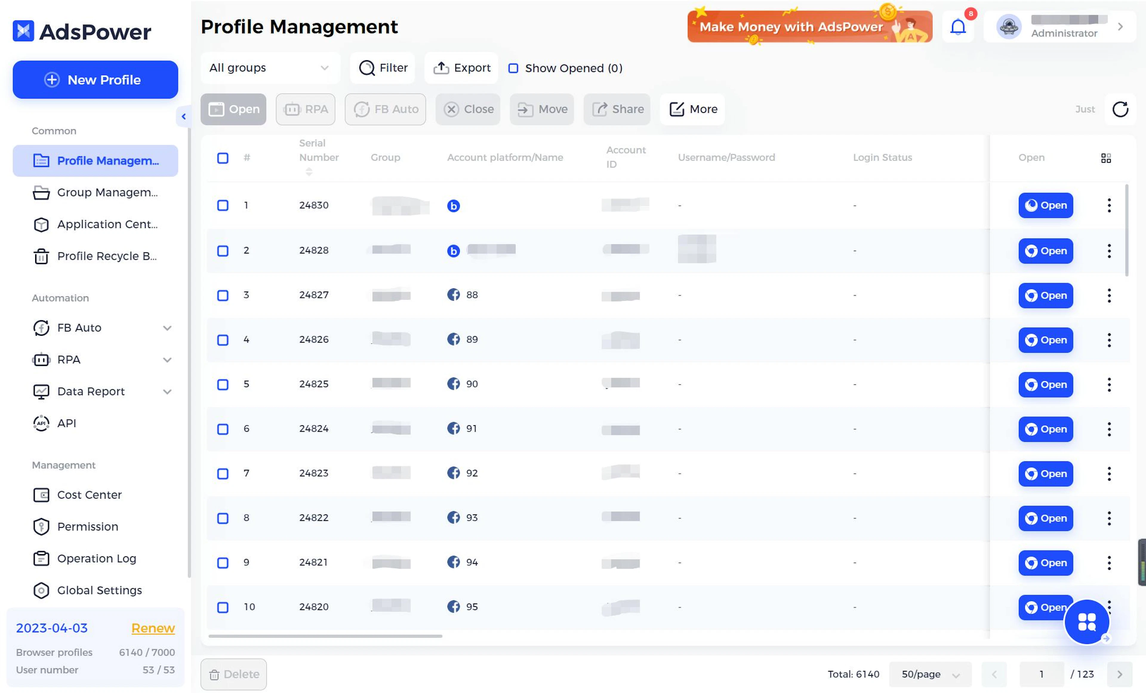 adspower interface