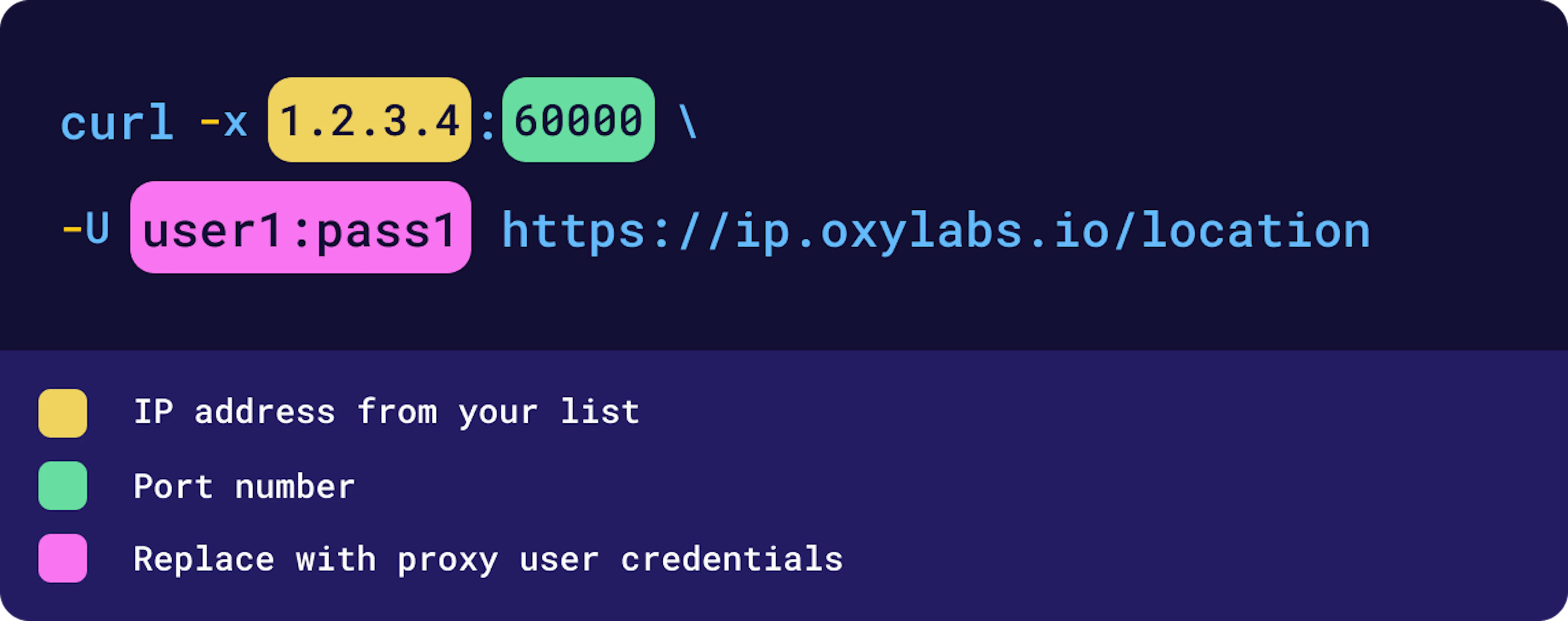 Making a request in cURL