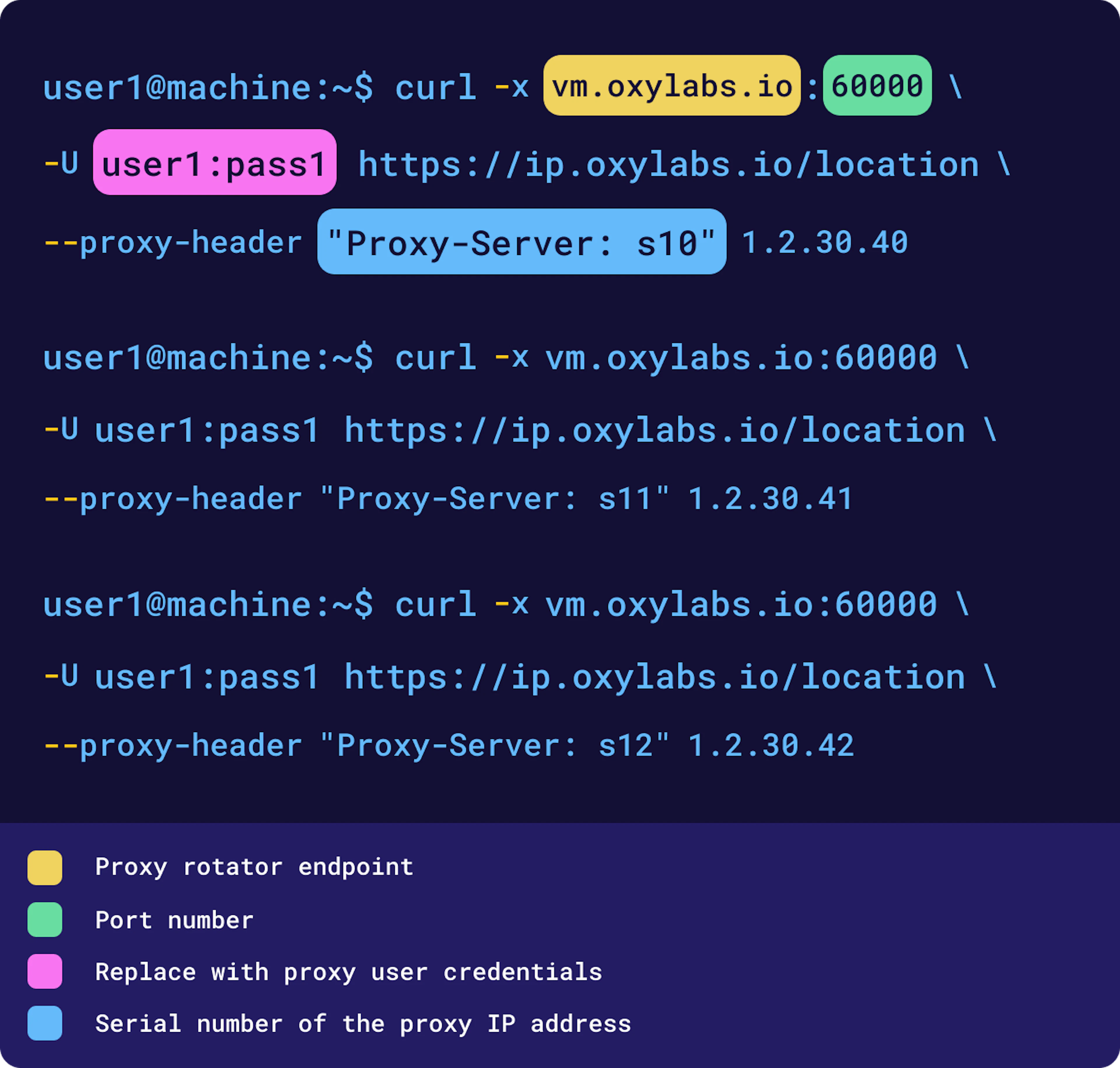 Making sticky sessions using Proxy Rotator