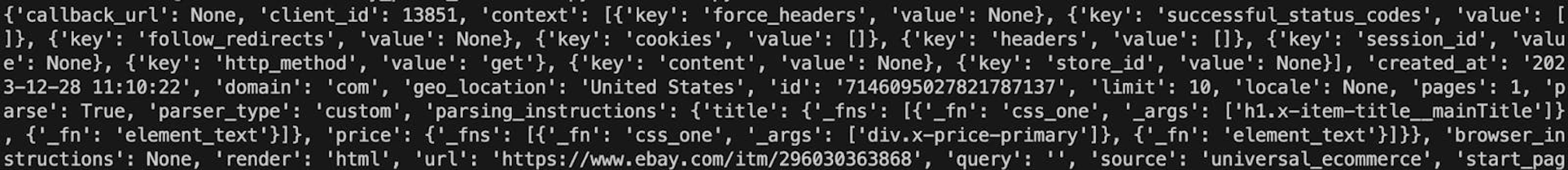 ebay scraper