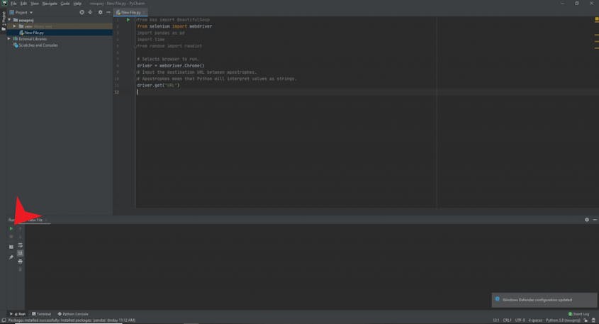 Python scrape website