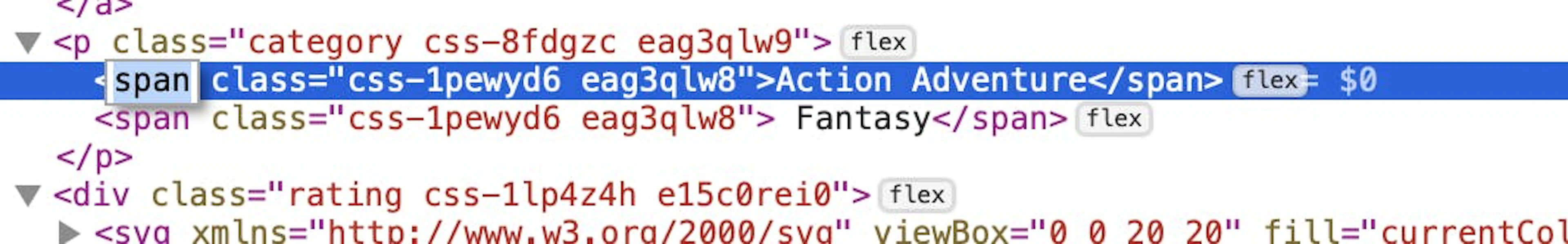 CSS selectors