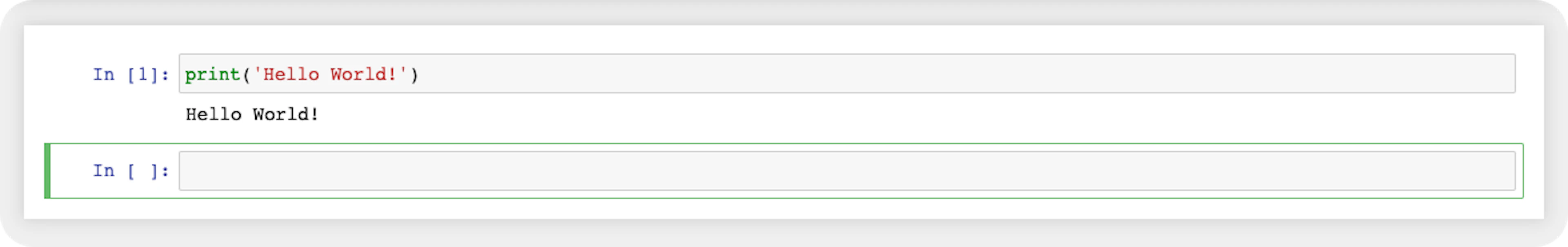 Code cell output