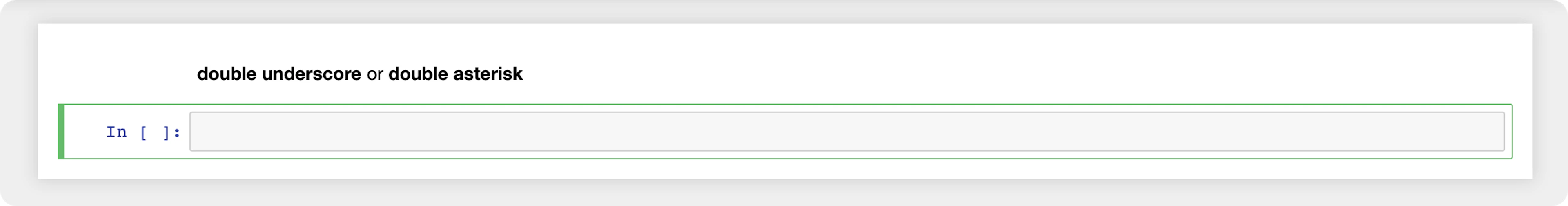 Bold text output