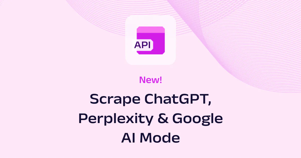 New Web Scraper API Sources